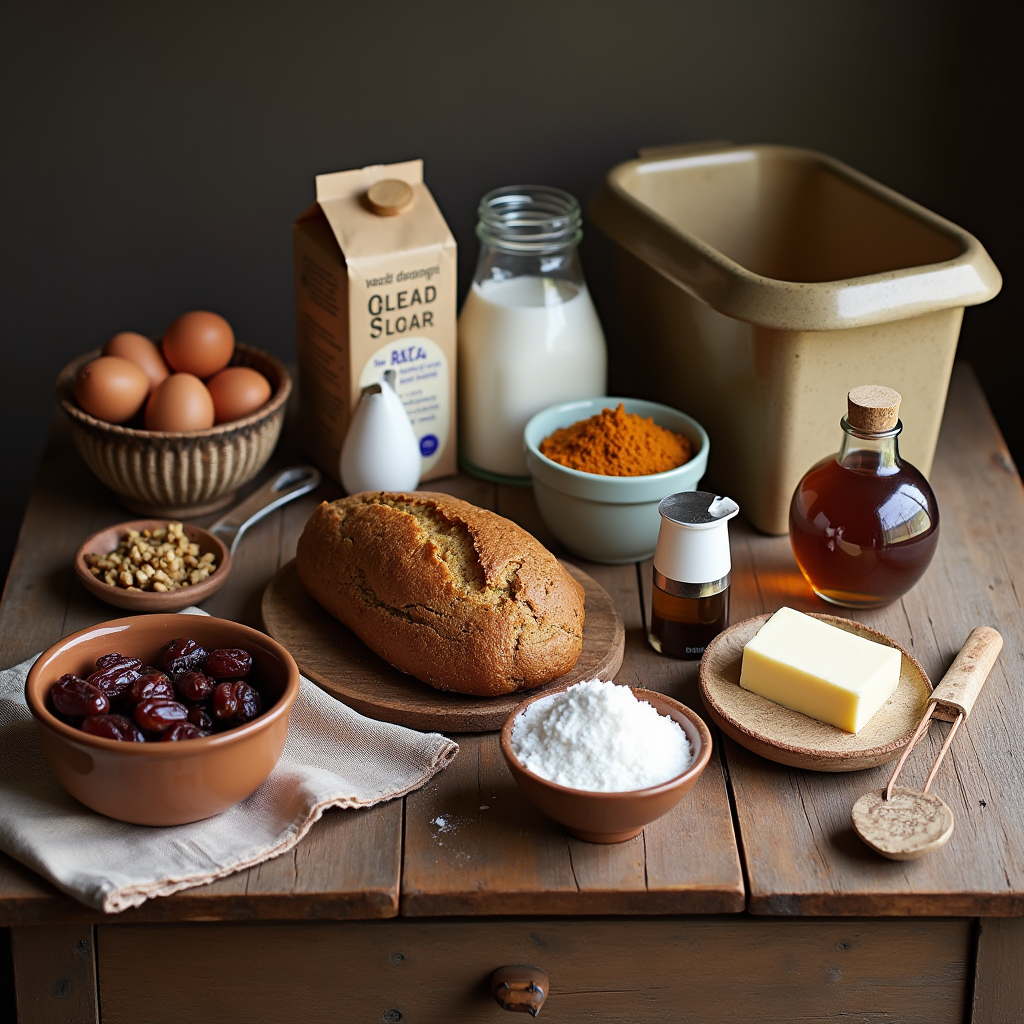 Freshly baked date nut loaf with chopped walnuts and pecans on a rustic wooden cutting board, ready to serve.